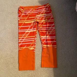 Cozy orange leggings